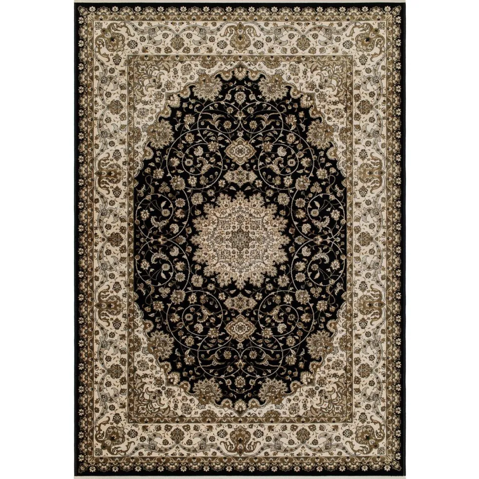 Matto Benina Teheran Medallion 67x120cm musta