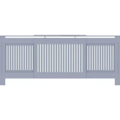 Mdf lämpöpatterin suoja harmaa 205cm