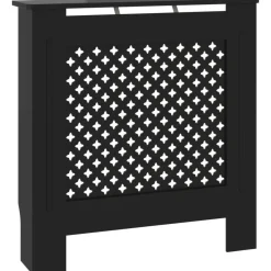 Mdf lämpöpatterin suoja musta 78 cm