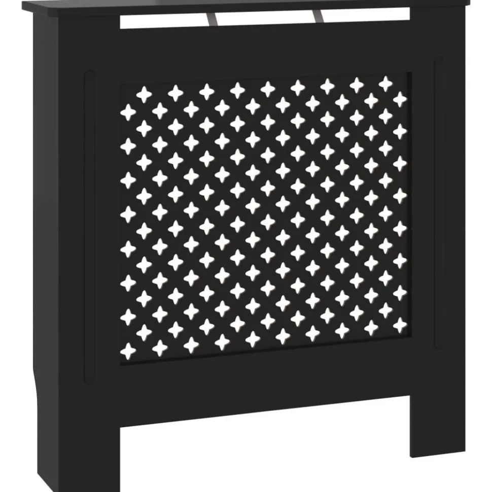 Mdf lämpöpatterin suoja musta 78 cm