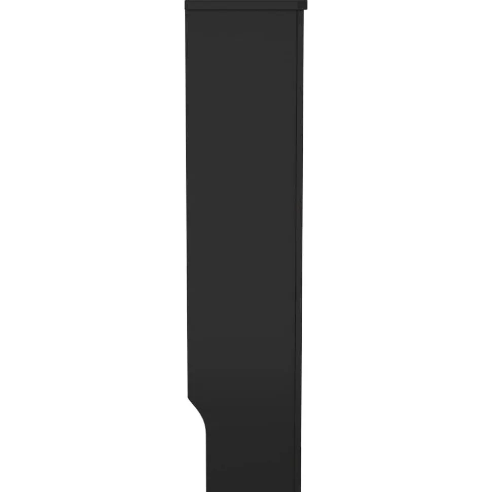Mdf lämpöpatterin suoja musta 78 cm