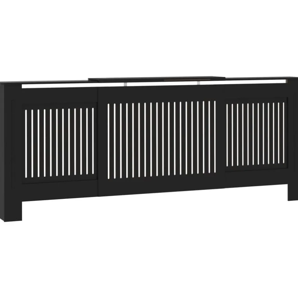 Mdf lämpöpatterin suoja musta 205cm