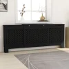 Mdf lämpöpatterin suoja musta 205 cm