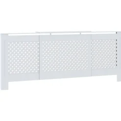 Mdf lämpöpatterin suoja valkoinen 205 cm
