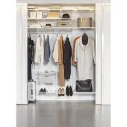 Mesh kenkähylly Elfa 40 ulosvedettävä 605x430x96 mm valkoinen