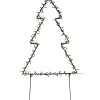 Metallinen joulukuusi Nordic Winter 75cm LED-valoilla