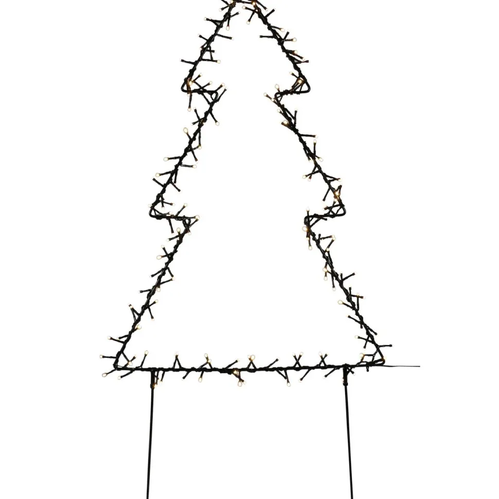 Metallinen joulukuusi Nordic Winter 75cm LED-valoilla