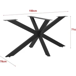 Metalliset pöydänjalat Linento Furniture Ahtapot, eri värejä
