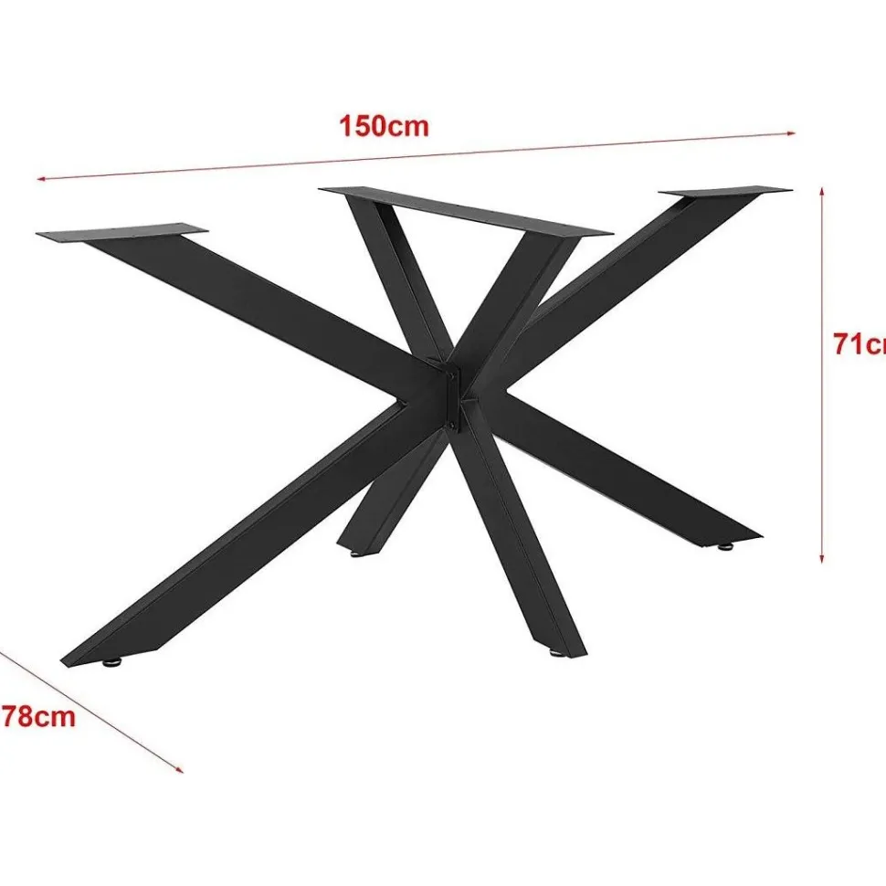 Metalliset pöydänjalat Linento Furniture Ahtapot, eri värejä