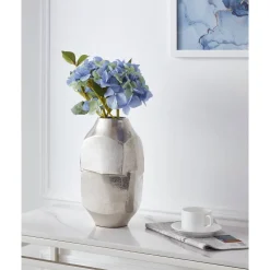 Metallivaasi Eglo Living Abucay, 29cm, nikkeli
