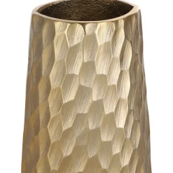 Metallivaasi Eglo Living Nilgaut, harjattu messinki