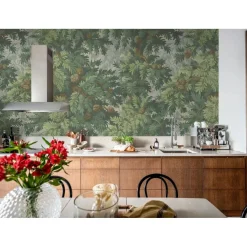 Metsätapetti Rebel Walls Spruce Forest vihreä, mittatilaus, non-woven
