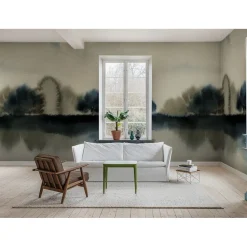 Metsätapetti Rebel Walls Stormy Forest sininen, mittatilaus, non-woven