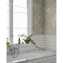 Metsätapetti Sandberg Forest Toile hiekka, mittatilaus, non-woven
