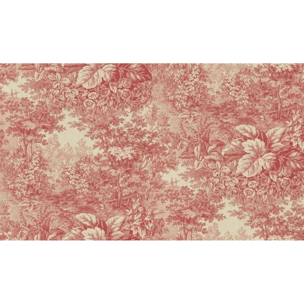 Metsätapetti Sandberg Forest Toile punainen, mittatilaus, non-woven