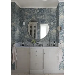 Metsätapetti Sandberg Forest Toile sininen, mittatilaus, non-woven