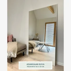 Mittatilauspeili Suomen Lasitehdas, alumiinikehyksillä
