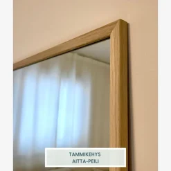 Mittatilauspeili Suomen Lasitehdas, puukehyksillä