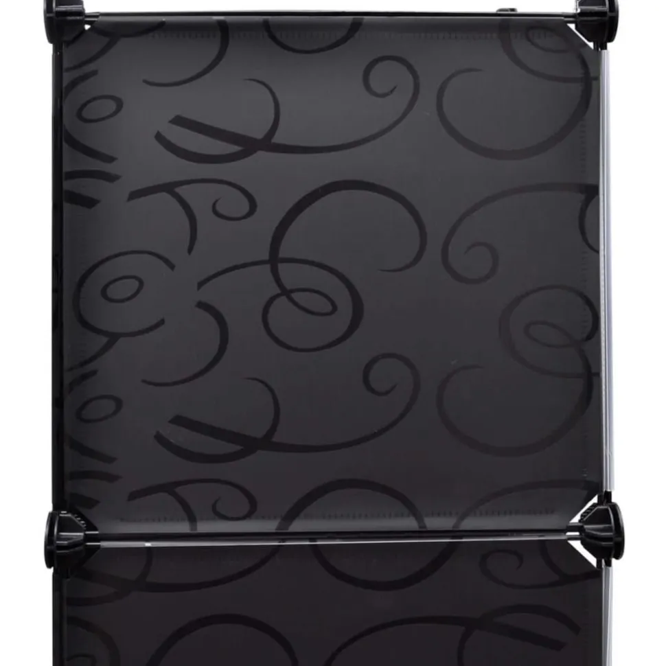 Moduulikaappi 9 lokeroa 37x115x150 cm musta ja valkoinen