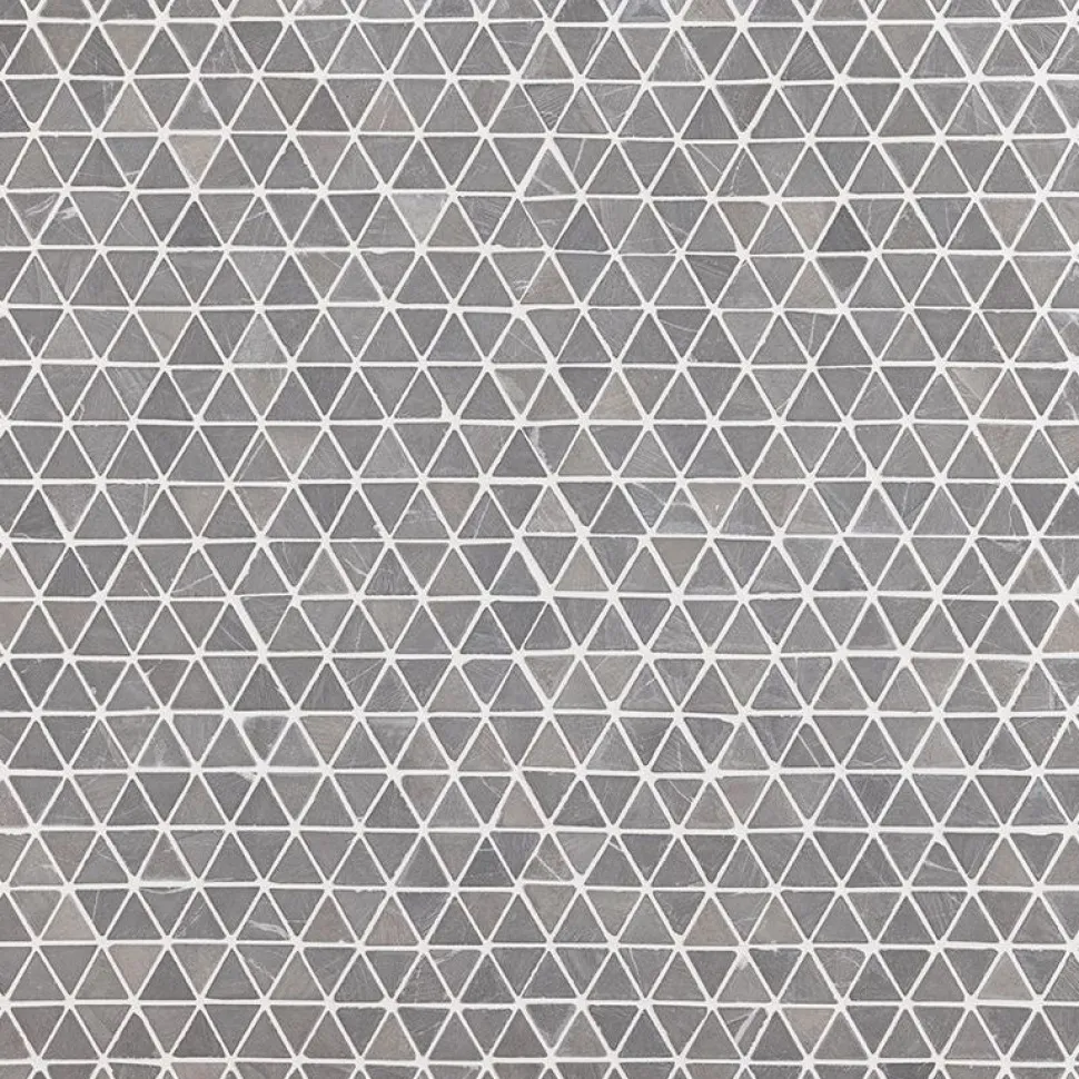 Mosaiikkilaatta Qualitystone Triangle Mini Light Grey, 30x30x30mm