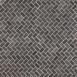 Mosaiikkilaatta Qualitystone Herringbone Grey Mini, 20x40mm