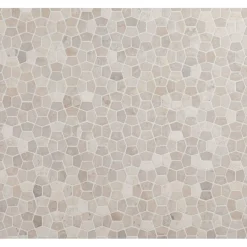 Mosaiikkilaatta Qualitystone Pentagon Mini White, 30x50mm