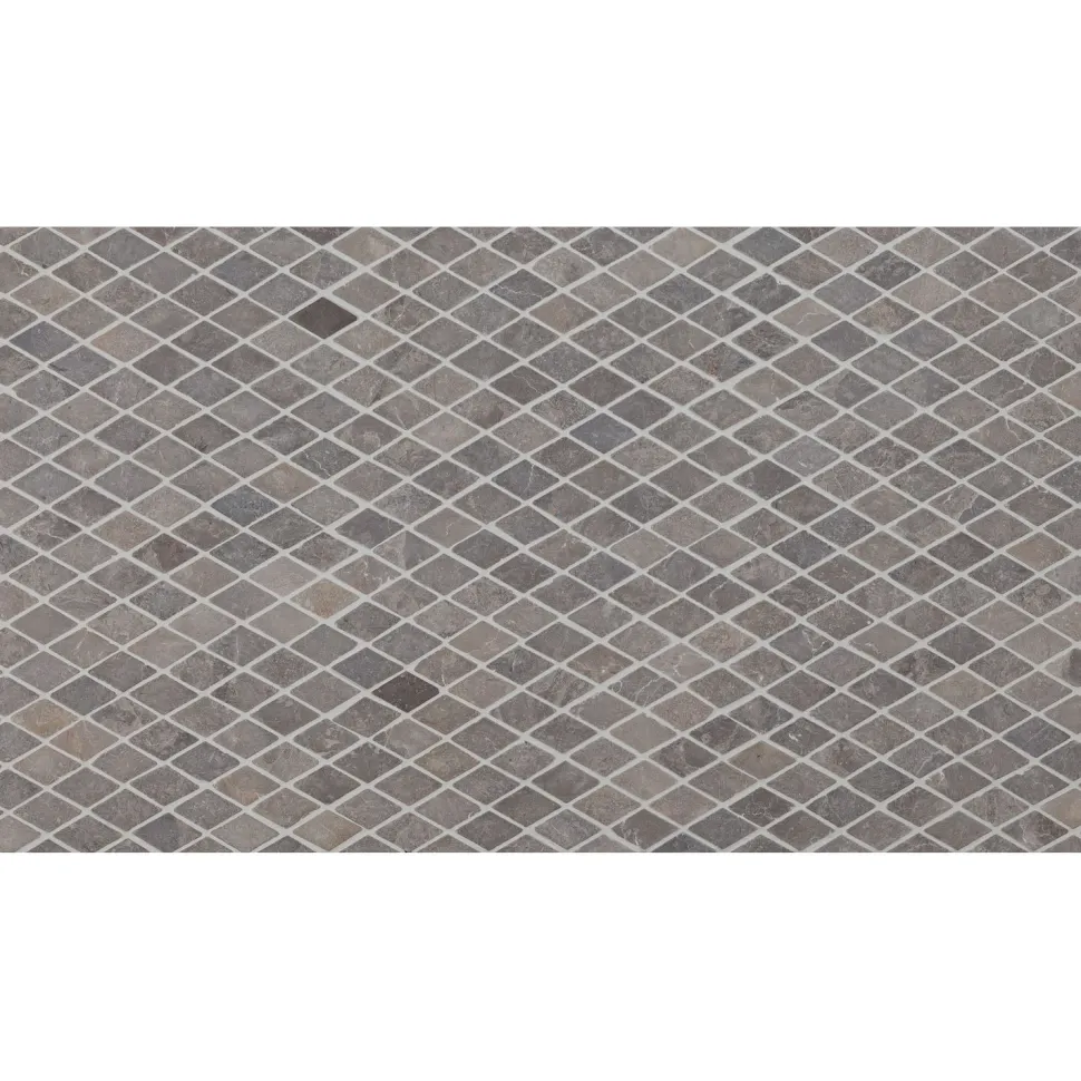 Mosaiikkilaatta Qualitystone Diamond Mini Light Grey, 35x55mm