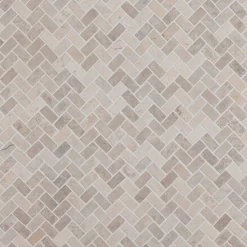 Mosaiikkilaatta Qualitystone Herringbone White Mini, 20x40mm