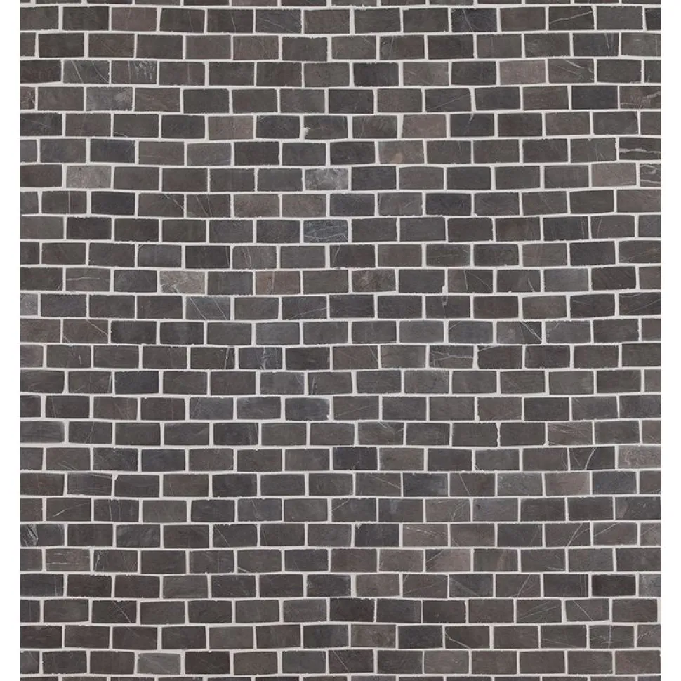 Mosaiikkilaatta Qualitystone Brick Mini Grey, 20x40mm
