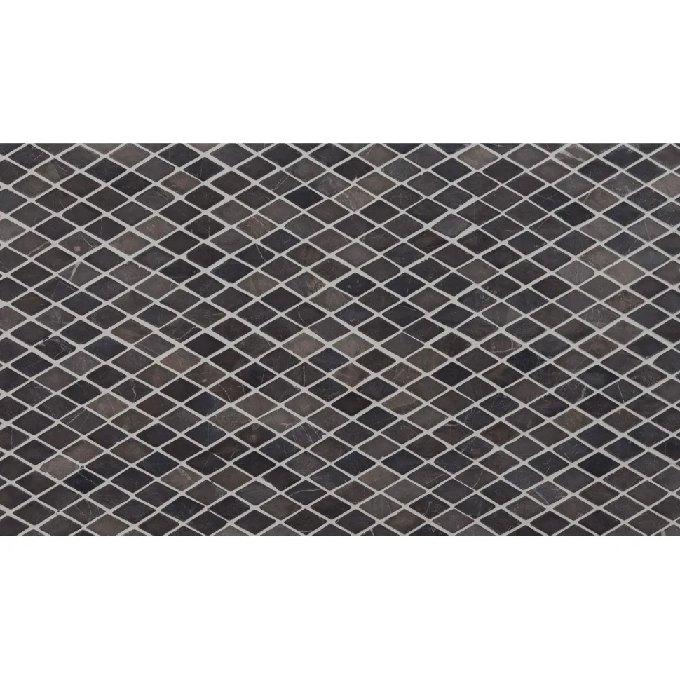 Mosaiikkilaatta Qualitystone Diamond Mini Grey, 35x55mm