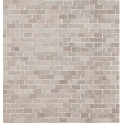Mosaiikkilaatta Qualitystone Brick Mini White, 20x40mm