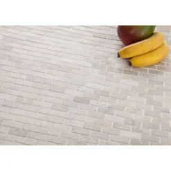 Mosaiikkilaatta Qualitystone Brick Mini White, 20x40mm