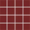 Mosaiikkilaatta Pukkila Color Burgundy, himmeä, sileä, 47x47mm