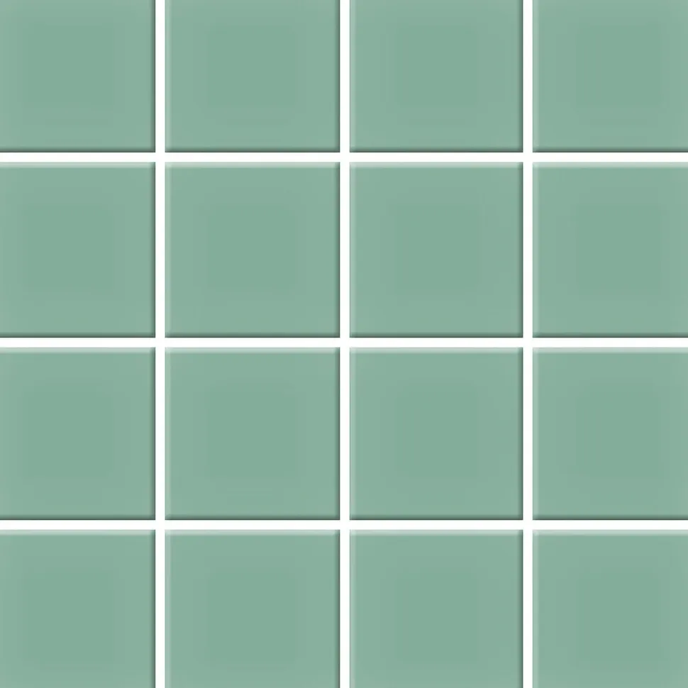 Mosaiikkilaatta Pukkila Color Sea Green, himmeä, sileä, 47x47mm