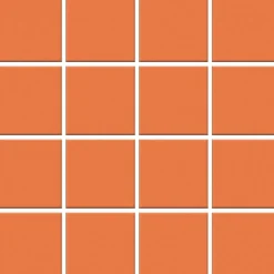 Mosaiikkilaatta Pukkila Color Tangerine, himmeä, sileä, 47x47mm