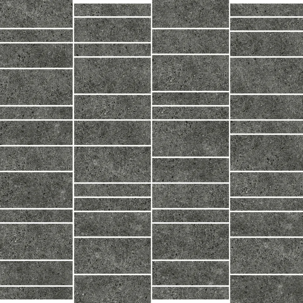 Mosaiikkilaatta Pukkila Deep Pepper Mattoncino himmeä sileä 50x75mm