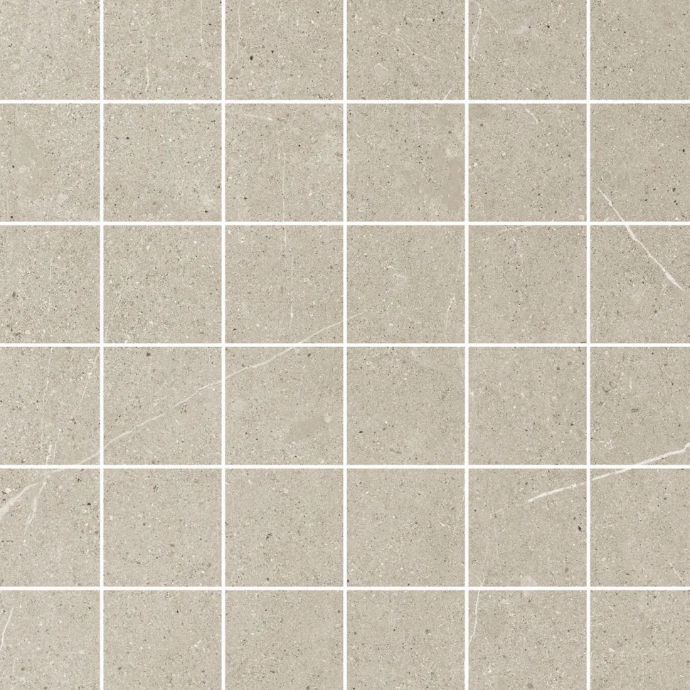 Mosaiikkilaatta Pukkila Ease Greige matta sileä 5x5 cm