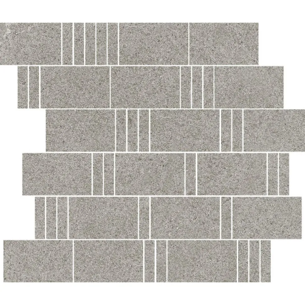 Mosaiikkilaatta Pukkila Landstone Grey Pave himmeä sileä 298x298 mm