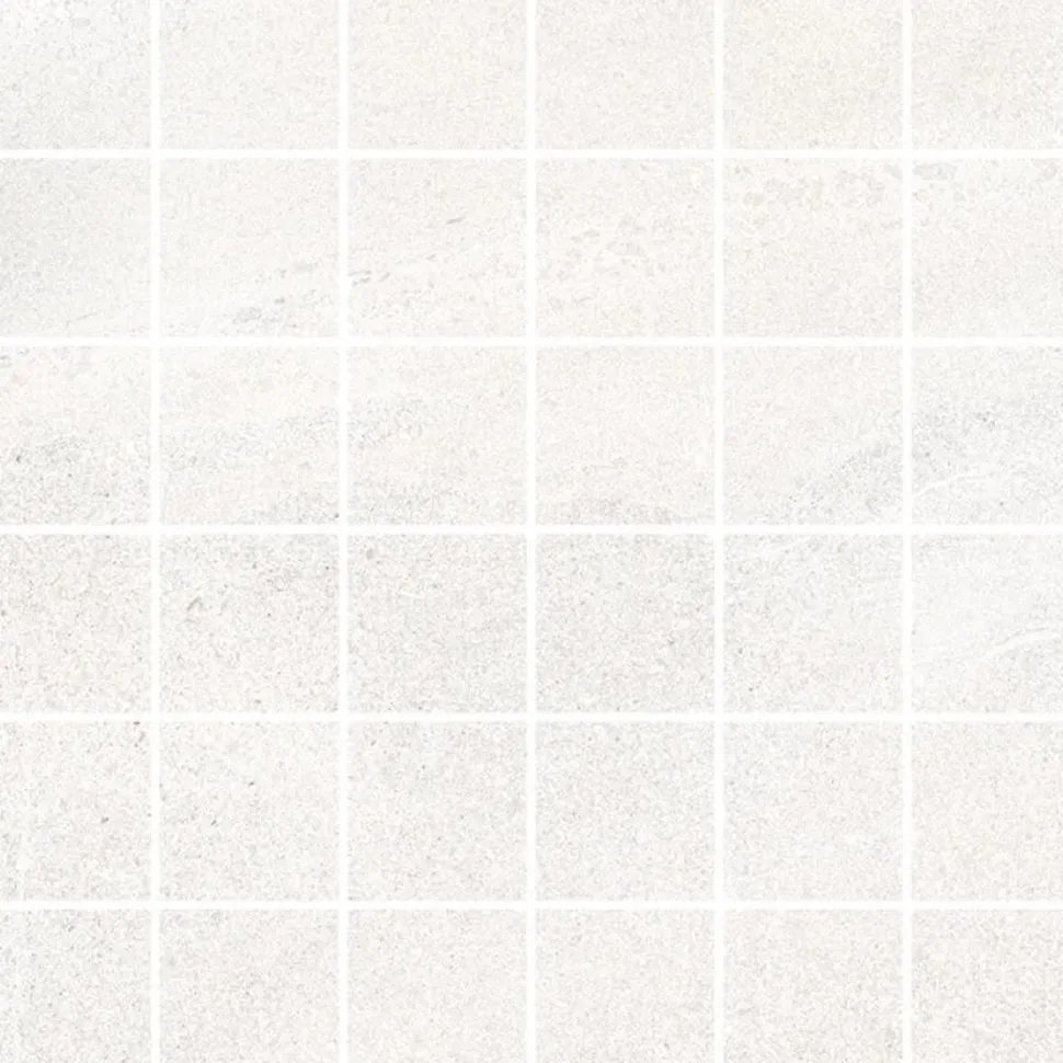 Mosaiikkilaatta Pukkila Landstone White himmeä sileä 48x48 mm