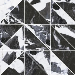 Mosaiikkilaatta Pukkila Lush Calacatta Oro, 2.3x2.3cm, kiillotettu, lasittamaton, rektifioitu