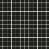 Mosaiikkilaatta Pukkila Mosaico Porcelanico Black himmeä sileä 25x25 mm