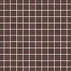 Mosaiikkilaatta Pukkila Mosaico Porcelanico Brown himmeä sileä 25x25 mm