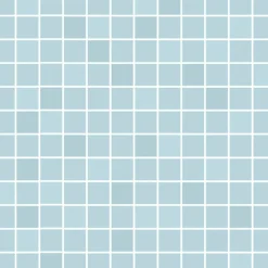 Mosaiikkilaatta Pukkila Mosaico Porcelanico Turquoise himmeä sileä 25x25 mm