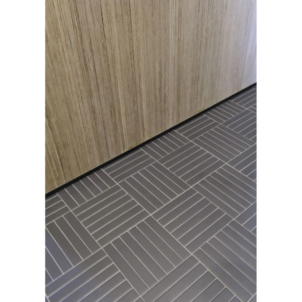 Mosaiikkilaatta Pukkila Natura Victoria ODENSE, matta, tasapintainen, 2.1x13.7cm, lasikuituverkolla, sininen