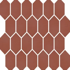 Mosaiikkilaatta Pukkila Natura Victoria PORTLAND, matta, tasapintainen, lasikuituverkolla, 9.6x4.4cm, vanha roosa