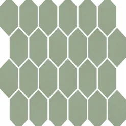 Mosaiikkilaatta Pukkila Natura Victoria PORTLAND, matta, tasapintainen, lasikuituverkolla, 9.6x4.4cm, vanha roosa