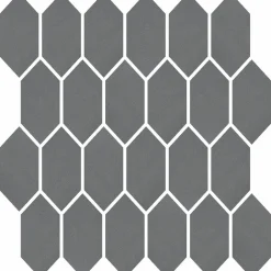 Mosaiikkilaatta Pukkila Natura Victoria PORTLAND, matta, tasapintainen, lasikuituverkolla, 9.6x4.4cm, vanha roosa