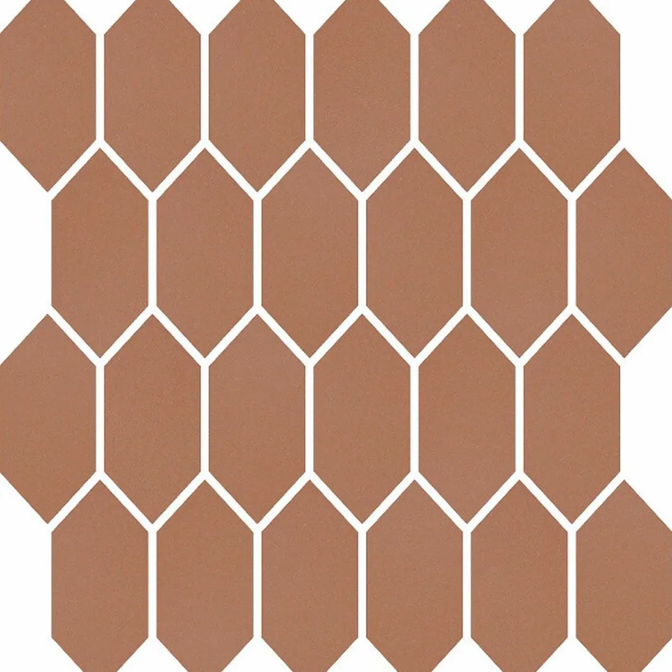 Mosaiikkilaatta Pukkila Natura Victoria PORTLAND, matta, tasapintainen, lasikuituverkolla, 9.6x4.4cm, vanha roosa