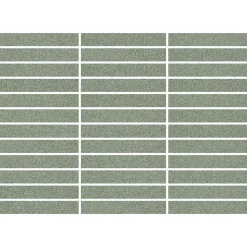 Mosaiikkilaatta Pukkila Natura Victoria V-BARCELO, matta, tasapintainen, 2.1x13.7cm, lasikuituverkolla, vihreä