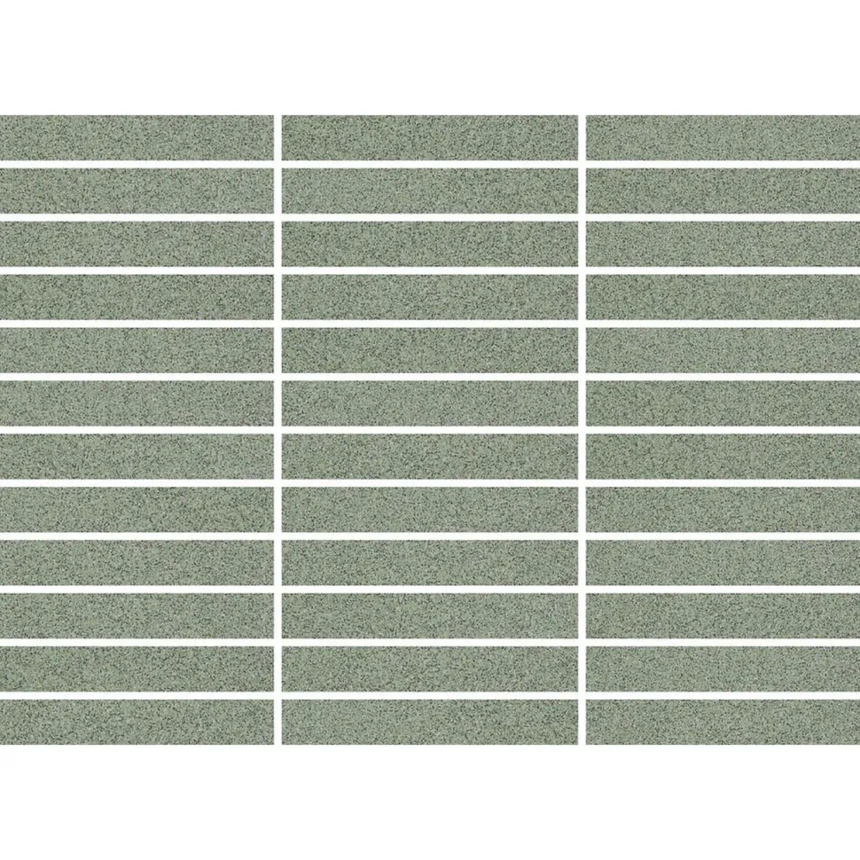 Mosaiikkilaatta Pukkila Natura Victoria V-BARCELO, matta, tasapintainen, 2.1x13.7cm, lasikuituverkolla, vihreä